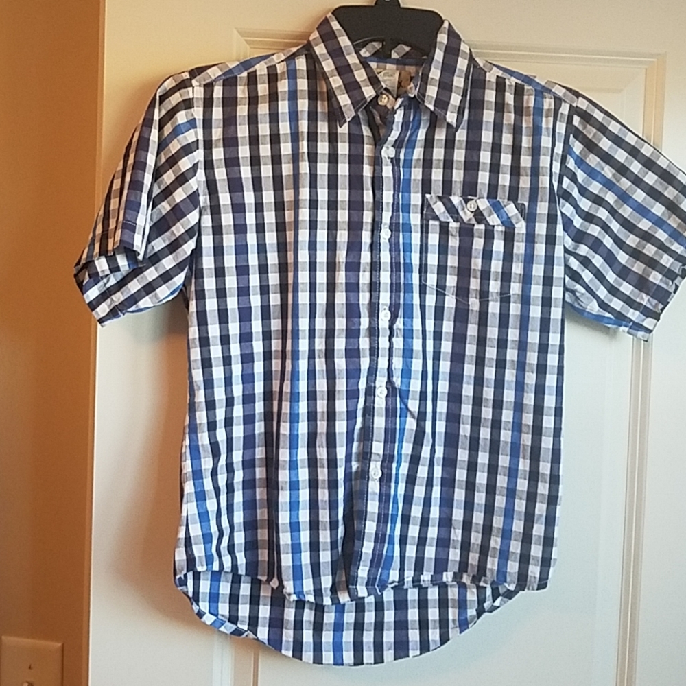 Button down checkered shirt